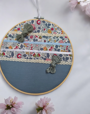 Tambour porte-barrettes Blue Garden