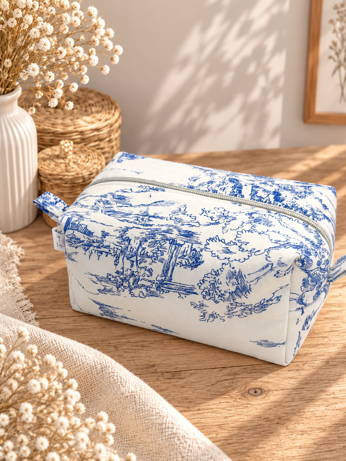 Trousse de toilette Bleu de Provence – Taille M