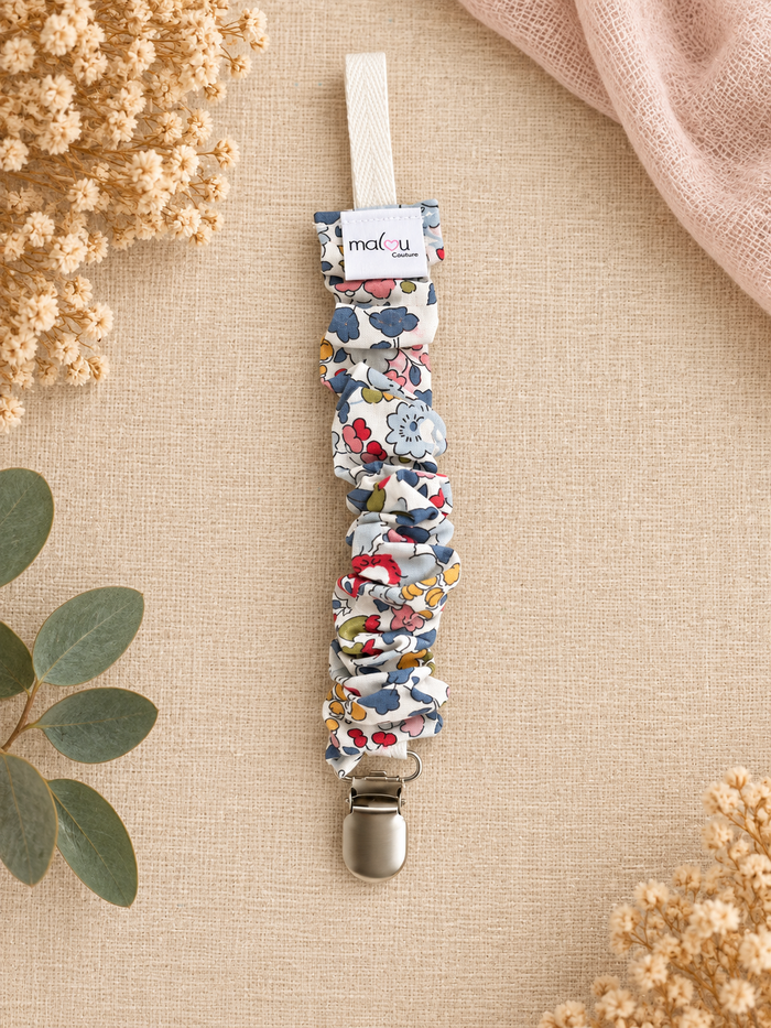 Attache-tétine Blue Garden – Atelier Malou 284