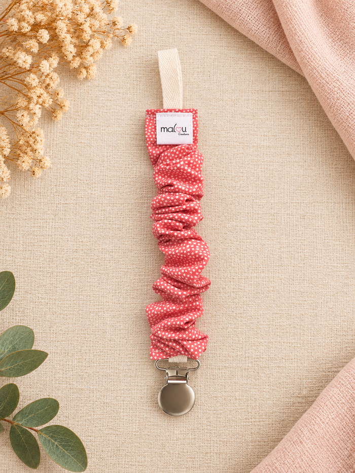 Attache-tétine Cœur de Rose – Atelier Malou 284