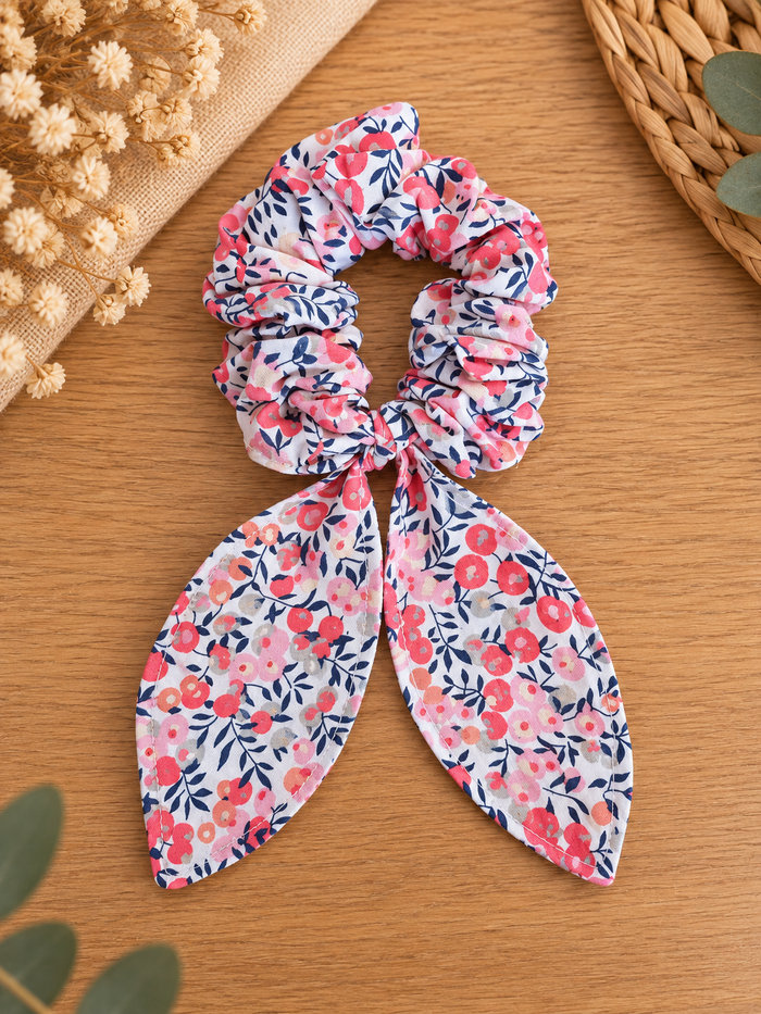 Chouchou foulard Pois de Senteur