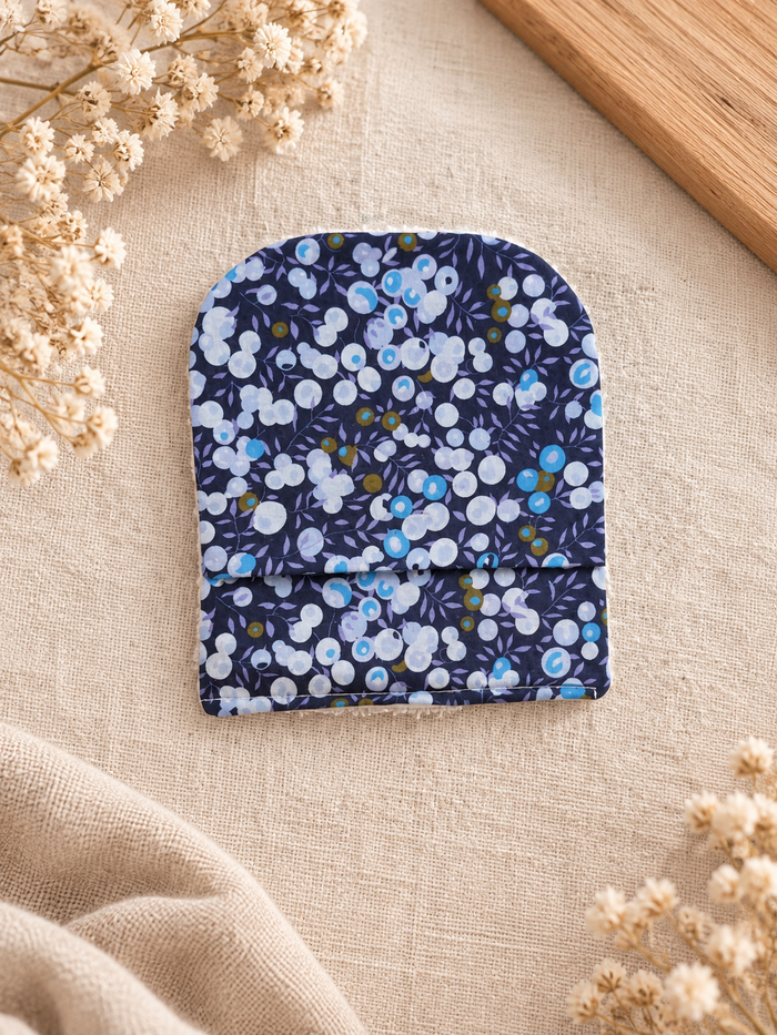 Débarbouillette Ana – motif fleuri