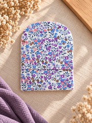 Débarbouillette Lavande – tissu fleuri