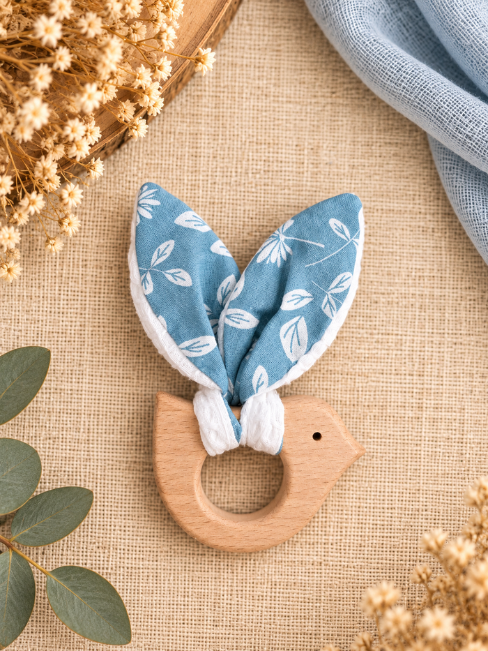Hochet de dentition Flamingo – vue de face