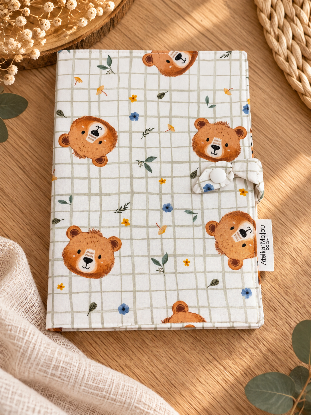 Protège carnet de santé Bear