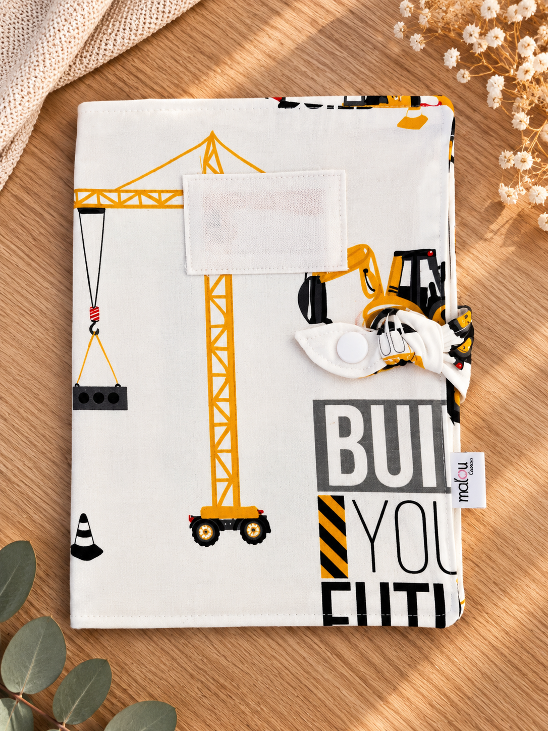Détail du protège carnet de santé Chantier