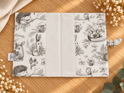 Intérieur du protège carnet de santé Forêt enchantée