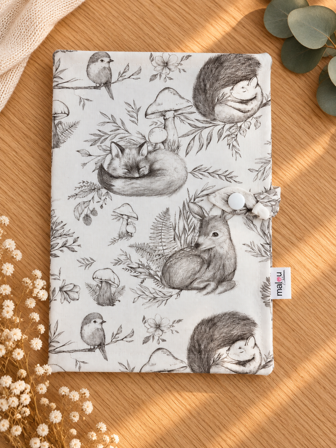 Protège carnet de santé Forêt enchantée