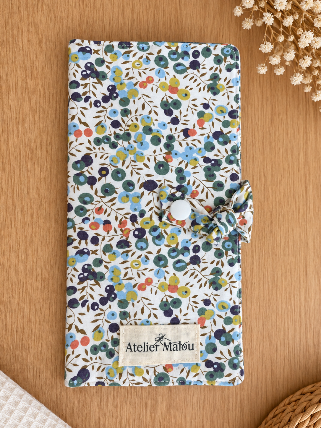 Protège carnet de santé Fleurs des Champs