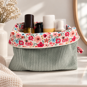 Trousse de toilette Rose & Océan taille L – Atelier Malou 284